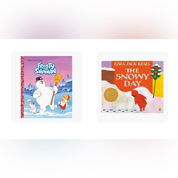 NWT Set of 2 children’s Christmas books, “Frosty the Snowman” & “The Snowy Day” - Picture 1 of 11